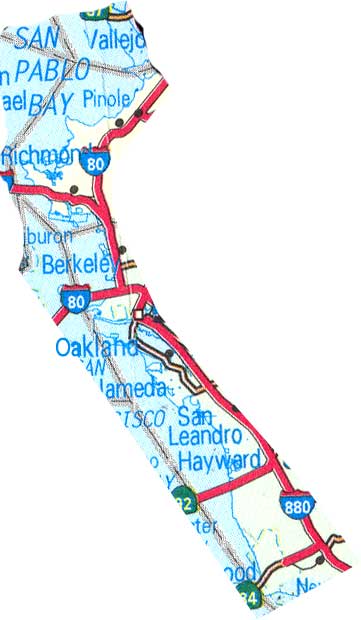 map of Bay Bridges District