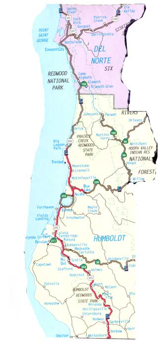 map of Humboldt District