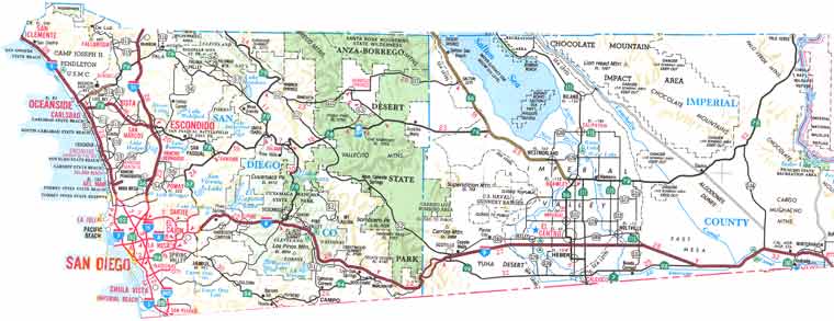 map of Palomar District