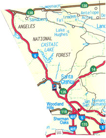 map of San Fernando Valley District