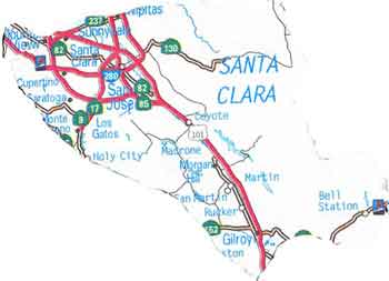map of Santa Clara Valley District