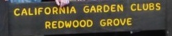 CGCI redwood grove sign